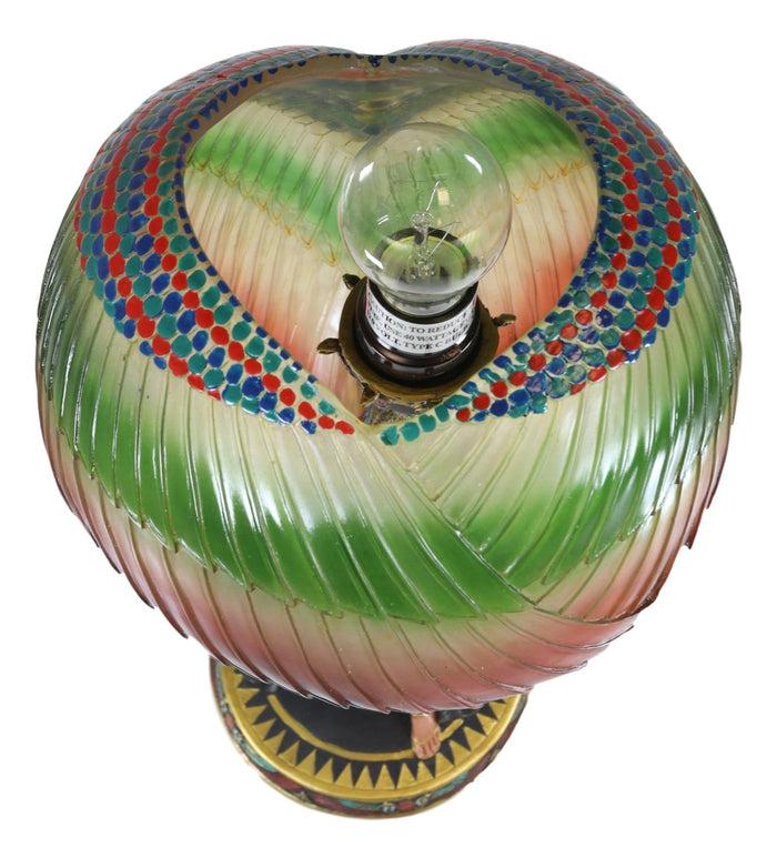 Ebros Gift Ebros Egyptian Goddess Isis Standing W/ Open Wings Side Table Lamp Statue 18"H