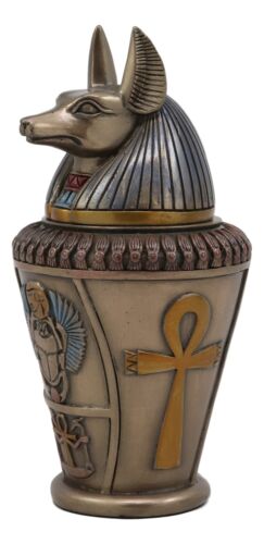 Ebros Gift Ebros Egyptian Gods And Deities Duamutef Canopic Jar 5.75"H Four Sons Of Horus