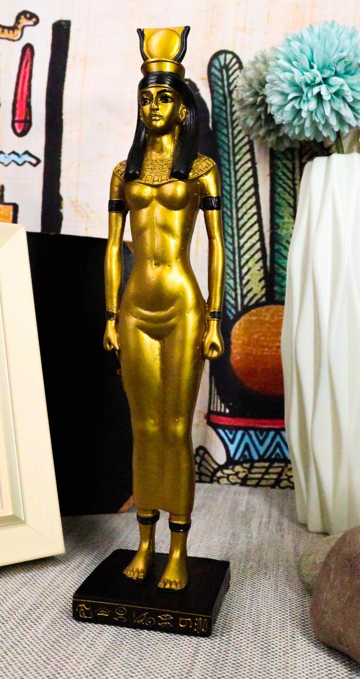 Ebros Gift Ebros Egyptian Golden Goddess Hathor Motherhood Music Dance Patroness Figurine