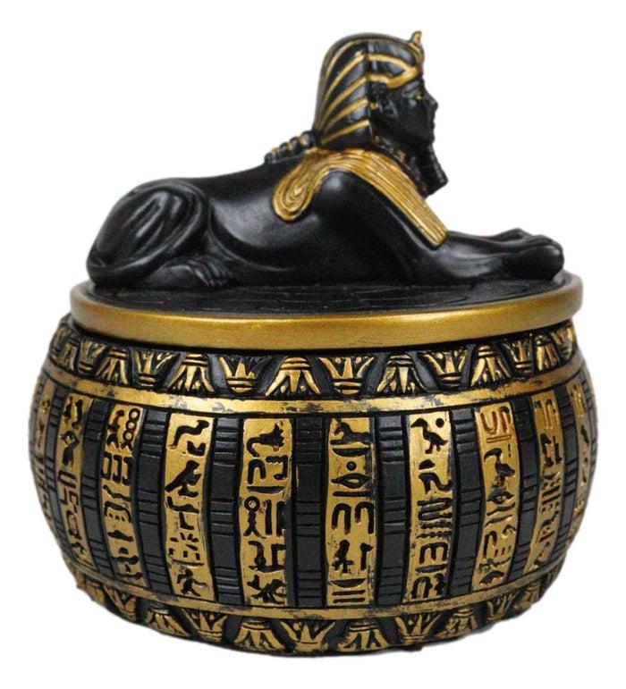 Ebros Gift Ebros Egyptian Guardian Androsphinx Jewelry Box Statue Classical Egypt Monument Sphinx