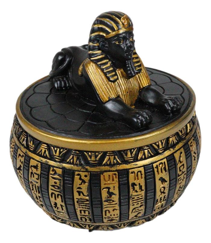 Ebros Gift Ebros Egyptian Guardian Androsphinx Jewelry Box Statue Classical Egypt Monument Sphinx