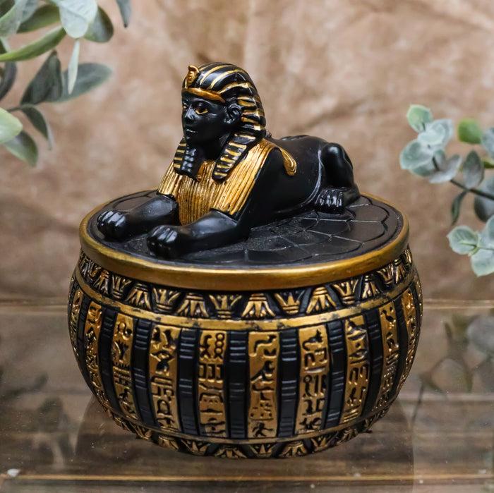 ebros gift Ebros Egyptian Guardian Androsphinx Jewelry Box Statue Classical Egypt Monument Sphinx