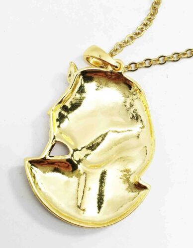 Ebros Gift Ebros Egyptian Mask Of King Tut Pharaoh Golden Necklace Pendant Jewelry Pewter Egypt