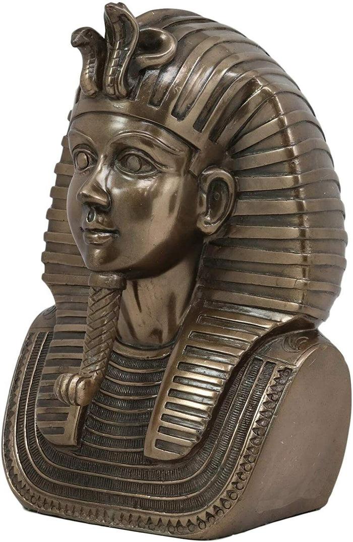Ebros Gift Ebros Egyptian Pharaoh King Tut And Queen Nefertiti Bust Set Of Two Figurine