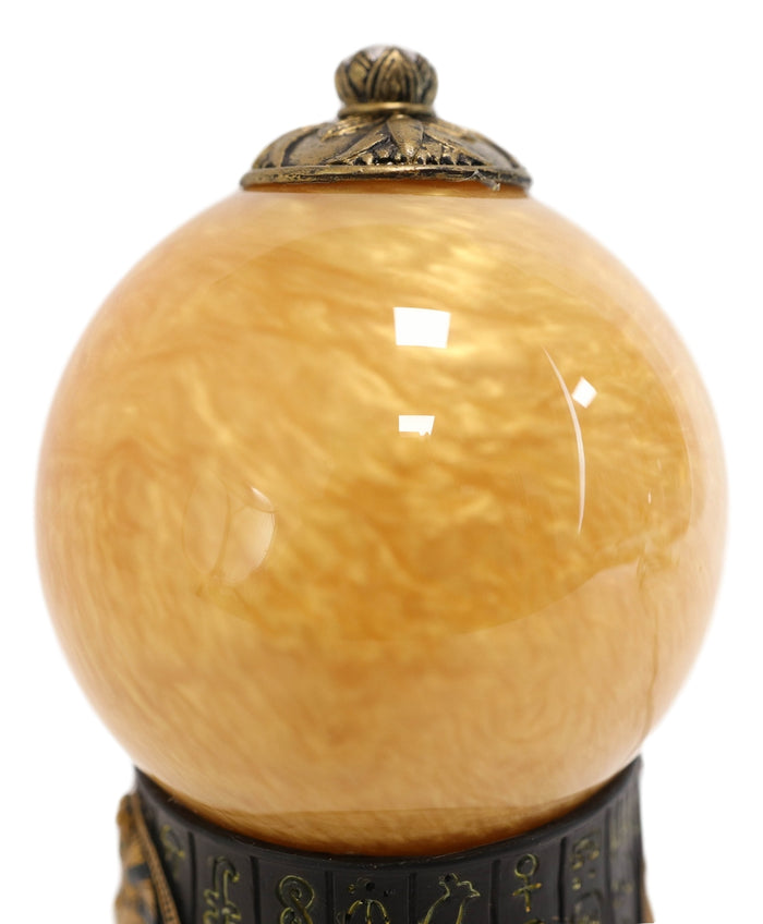 Ebros Gift Ebros Egyptian Pharaoh King TUT Sound Activated Sand Storm Water Globe 7 1/4"H