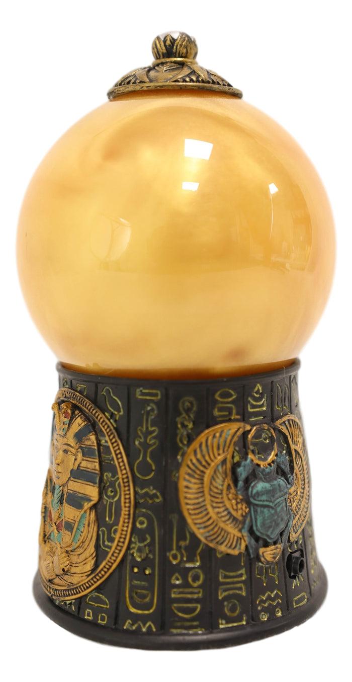 Ebros Gift Ebros Egyptian Pharaoh King TUT Sound Activated Sand Storm Water Globe 7 1/4"H