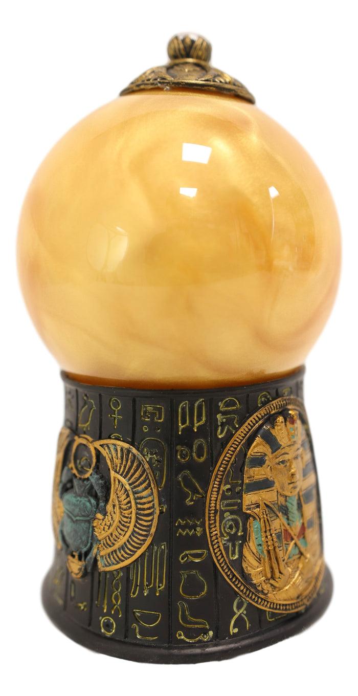 Ebros Gift Ebros Egyptian Pharaoh King TUT Sound Activated Sand Storm Water Globe 7 1/4"H