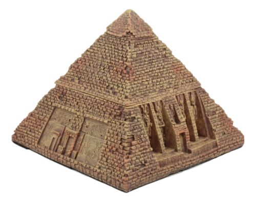 Ebros Gift Ebros Egyptian Pyramid Box 7"Wide The Great Pyramid Of Khufu Hinged Trinket Box