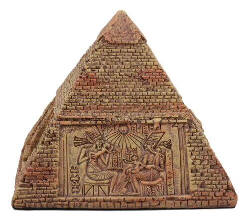 Ebros Gift Ebros Egyptian Pyramid Box 7"Wide The Great Pyramid Of Khufu Hinged Trinket Box
