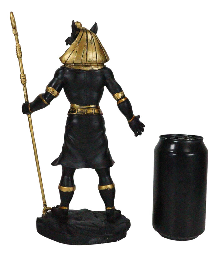 Ebros Gift Ebros Egyptian Theme Anubis Holding Staff God Of Aferlife & Dead Inpu Statue