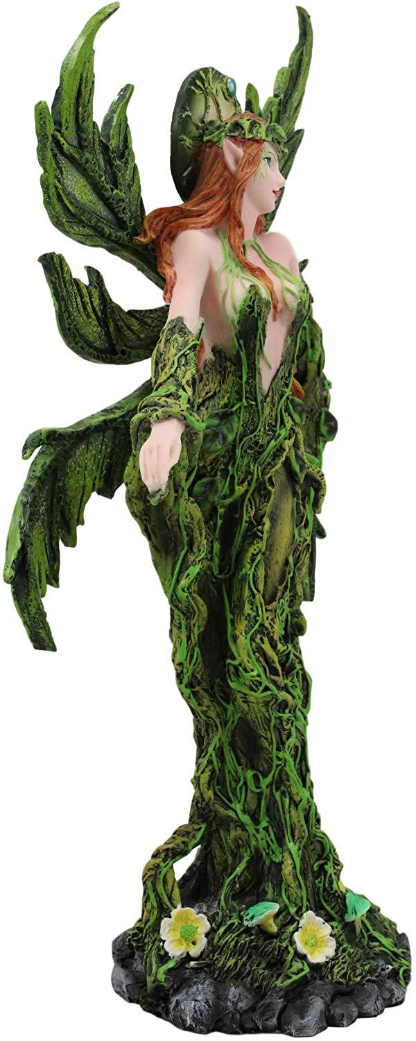 Ebros Gift Ebros Elemental Earth Gaia Forest Green Fairy Statue Decorative Figurine 12.25"H