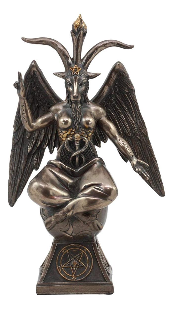 Ebros Gift Ebros Eliphaz Levi Sabbatic Goat Baphomet Statue 9.25"Tall Solve Coagula Figurine