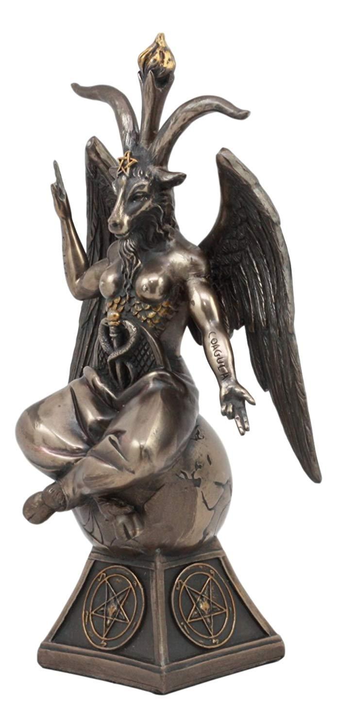 Ebros Gift Ebros Eliphaz Levi Sabbatic Goat Baphomet Statue 9.25"Tall Solve Coagula Figurine