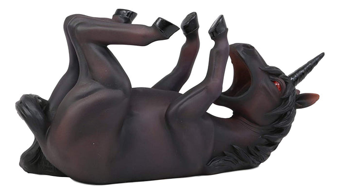 Ebros Gift Ebros Elixir Of Doom Macabre Black Unicorn Wine Holder Figurine Kitchen Statue