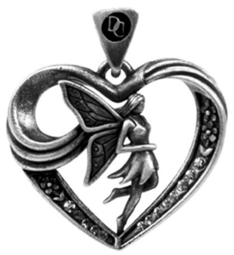 Ebros Gift Ebros Fairy Cupid Heart Medallion Necklace Accessory Jewelry With Rhinestones
