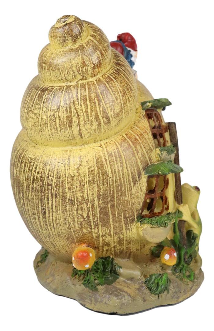 Ebros Gift Ebros Fairy Garden Mr Gnome And Frog Mini Helix Snail Cottage House Figurine 7.5"Tall