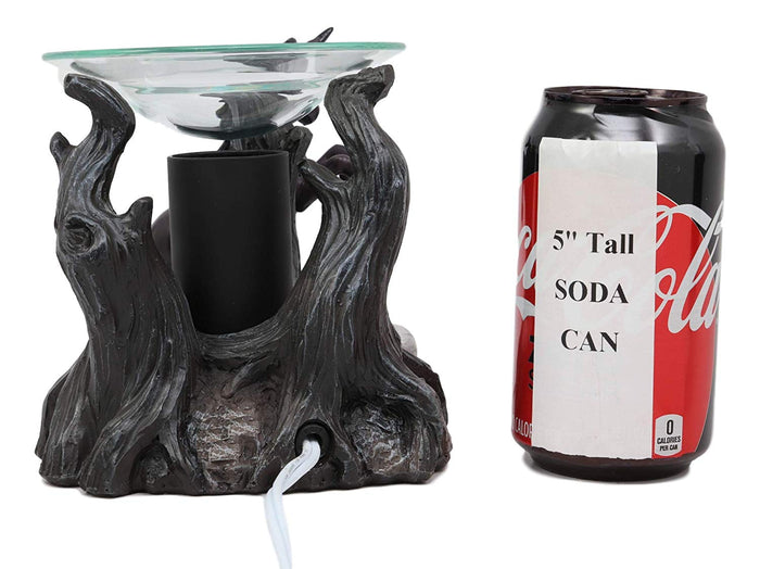 Ebros Gift Ebros Fantasy Black Macabre Unicorn By Graveyard Of Skulls Electric Oil Burner Statue