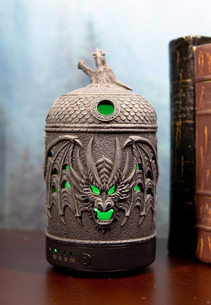 ebros gift Ebros Fantasy Dragon Aroma Diffuser with Light Home Decor Statue Figurine