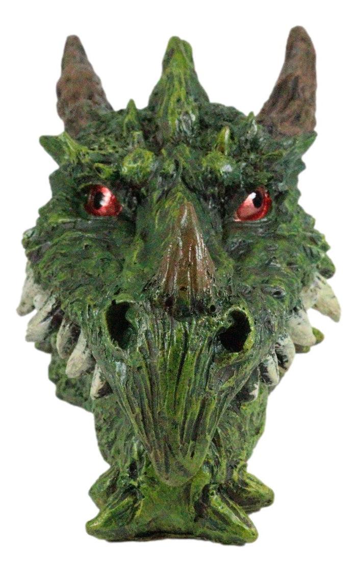 Ebros Gift Ebros Fantasy Greenman Spiked Tree Dragon Head Decorative Jewelry Box Figurine