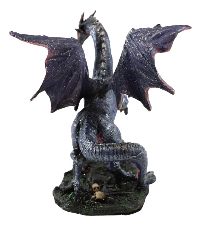 Ebros Gift Ebros Fantasy Midnight Dragon Pawing Beneath The Moon Figurine Dream Weaver Sculpture