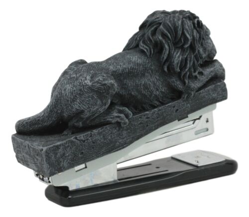 Ebros Gift Ebros Faux Stone Gothic Lion Gargoyle Stapler Decorative Office Accessory 5.25"L