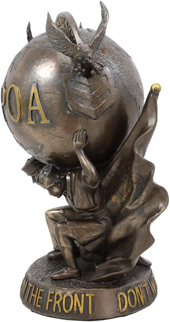 Ebros Gift Ebros FCPOA United States Navy Sailors Bearing Globe Insignia Sculpture 8"H