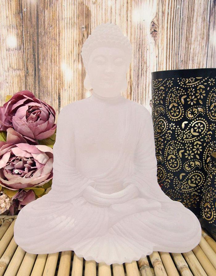 ebros gift Ebros Feng Shui Acrylic Buddha Shakyamuni Sitting in Meditation Statue 11.5" H