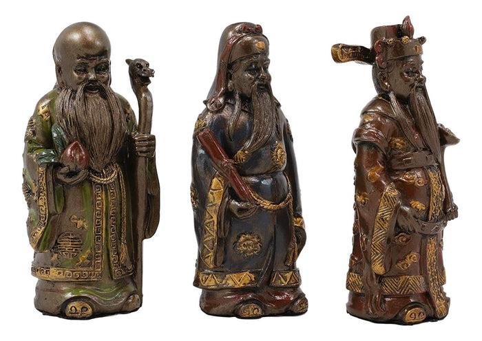Ebros Gift Ebros Feng Shui Fu Lu Shou Gods San Xing Three Celestial Stars Figurine Set Of 3
