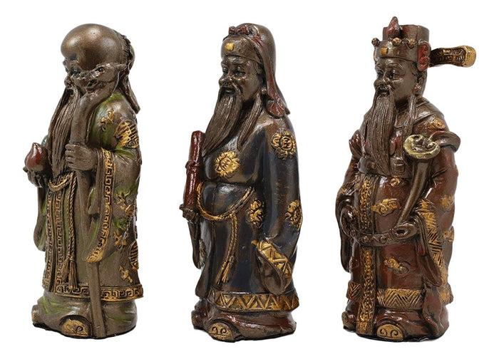 Ebros Gift Ebros Feng Shui Fu Lu Shou Gods San Xing Three Celestial Stars Figurine Set Of 3