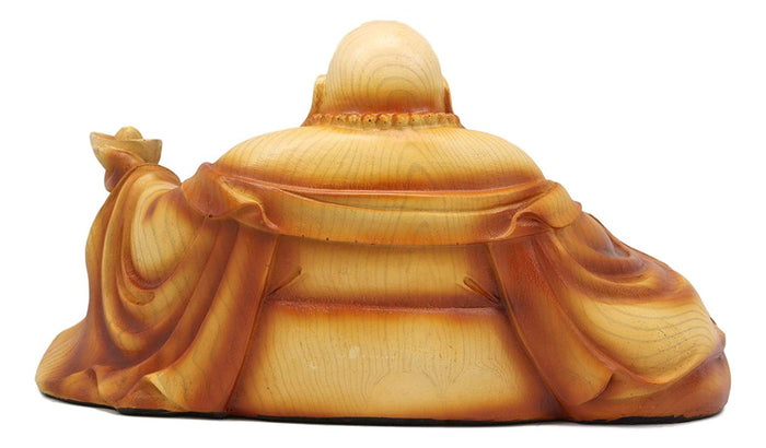 Ebros Gift Ebros Feng Shui Hotei Happy Buddha Sitting With Gold Ingot And Money Coins 9" W