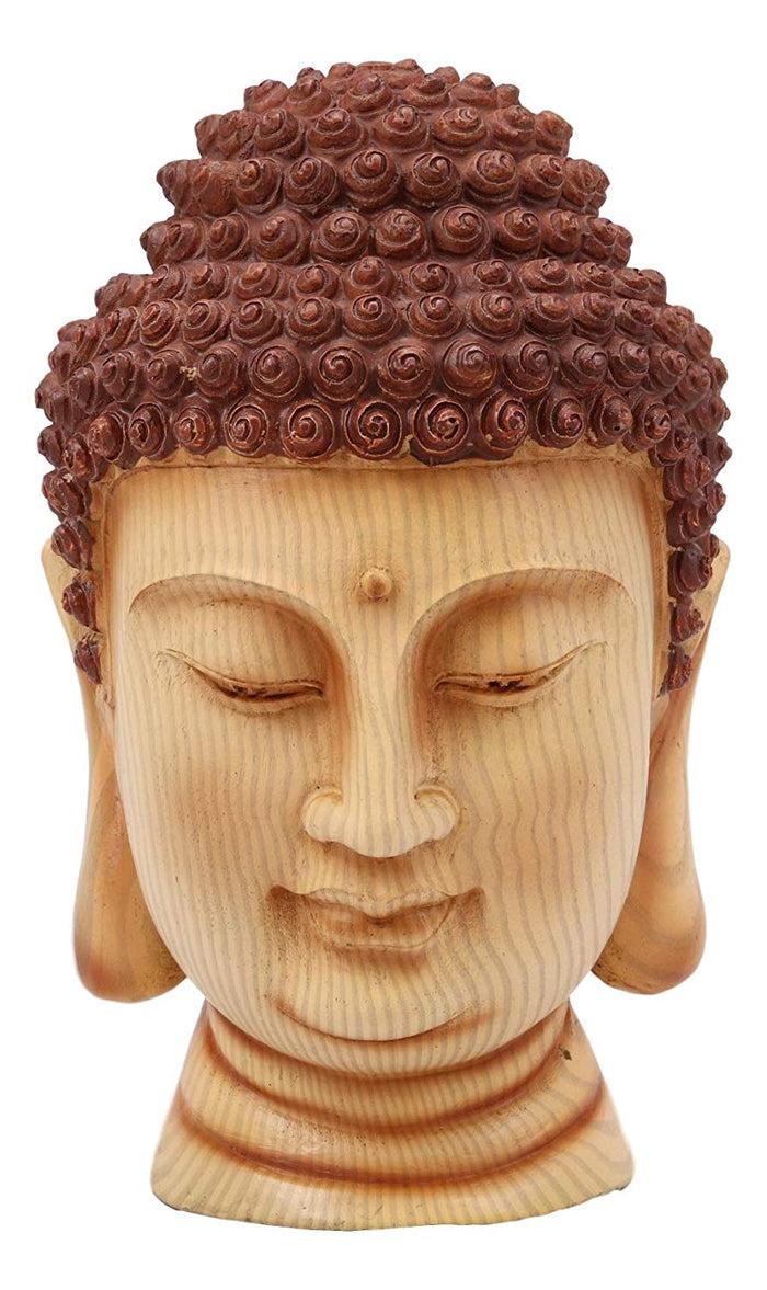 Ebros Gift Ebros Feng Shui Shakyamuni Buddha Gautama Head With Ushnisha Statue 9" H