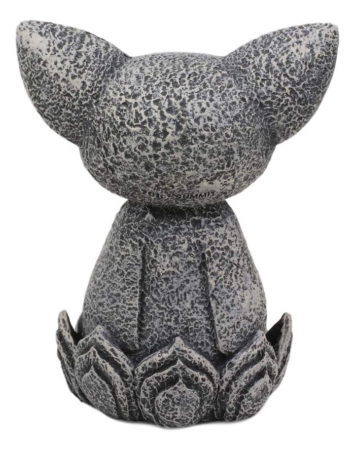 Ebros Gift Ebros Feng Shui Zen Japanese Jizo Cat Monk On Lotus Throne Mini Statue 4" Tall