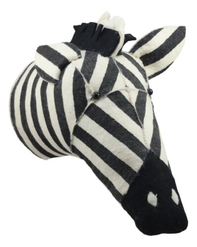 ebros gift Ebros Fiona Walker England Handmade Organic Animal Zebra Head Wall Decor Large 13.5"H