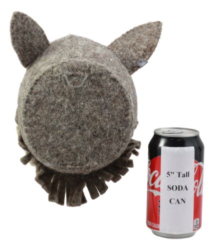 Ebros Gift Ebros Fiona Walker England Handmade Organic Baby Animal Head Wall Decor Mini Safari And Farmland Collection (Mini Wolf)