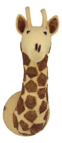 Ebros Gift Ebros Fiona Walker England Handmade Organic Baby Animal Head Wall Decor Mini Safari And Farmland Collection (Mini Giraffe)