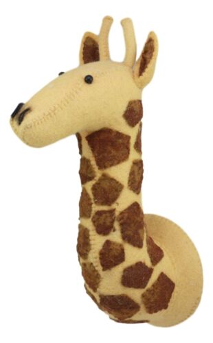ebros gift Ebros Fiona Walker England Handmade Organic Baby Animal Head Wall Decor Mini Safari and Farmland Collection (Mini Giraffe)