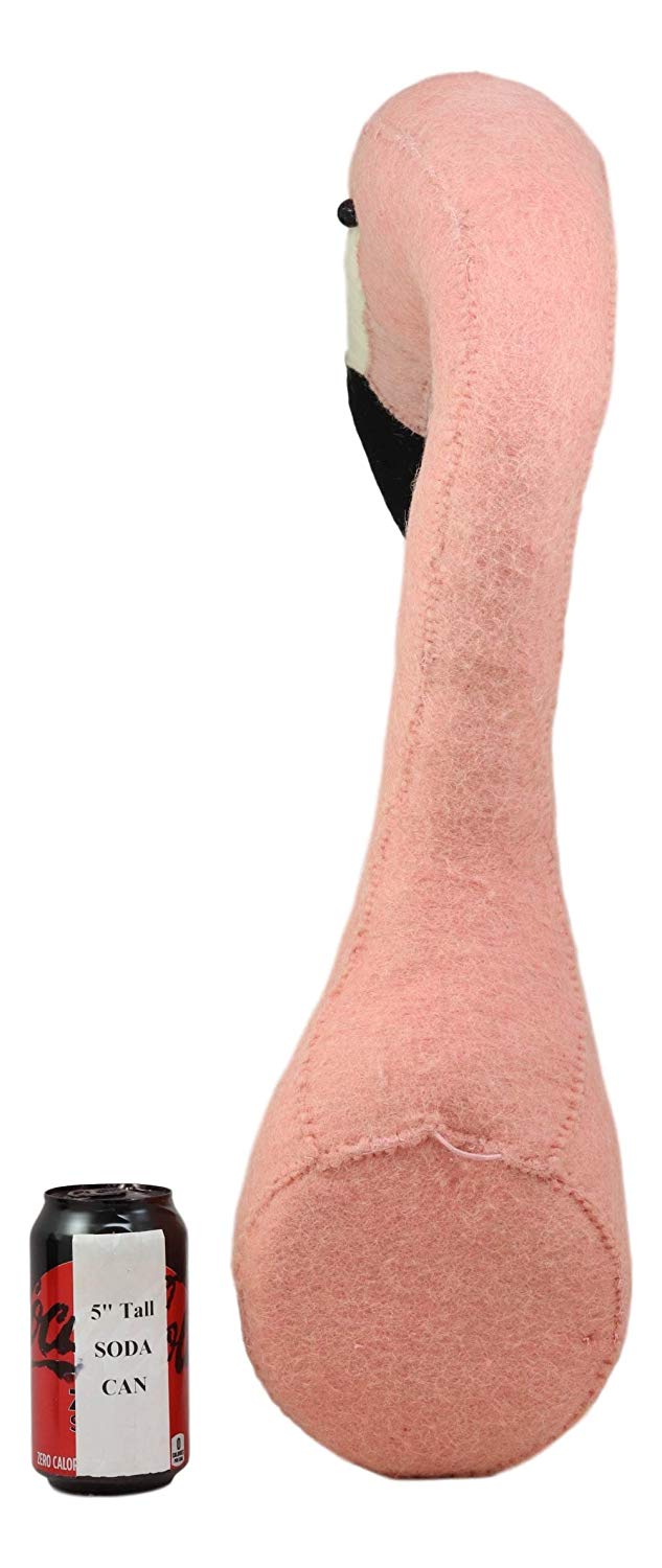 Ebros Gift Ebros Fiona Walker England Handmade Organic Baby Animal Head Wall Decor Semi Collection Safari Farmland Whimsical Fantasy Edition Hanging Wall Heads (Semi Pink Flamingo Head)