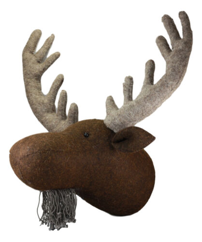 Ebros Gift Ebros Fiona Walker England Handmade Organic Baby Animal Head Wall Decor The Originals Collection Large (Moose Head)