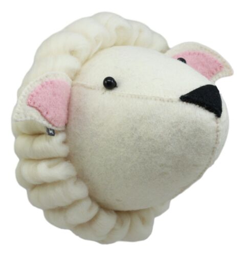 Ebros Gift Ebros Fiona Walker England Handmade Organic Baby Mini Lamb Head Wall Decor