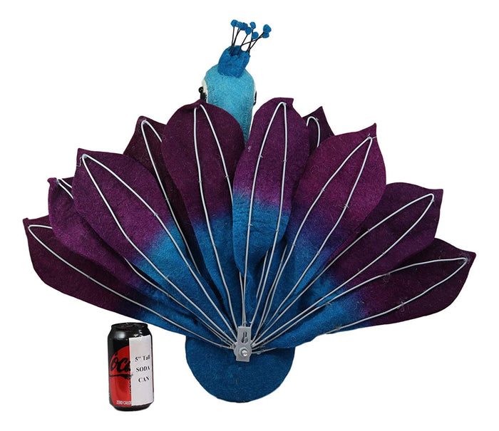 Ebros Gift Ebros Fiona Walker England Handmade Organic Colorful Peacock Wall Decor Large 29"Wide