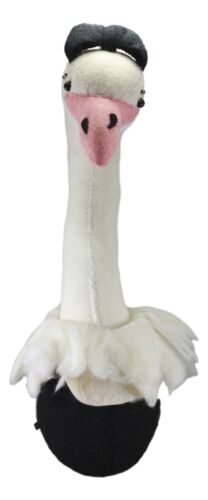 Ebros Gift Ebros Fiona Walker England Handmade Organic Girl Ostrich Head Wall Decor Large 24"H