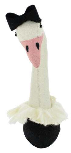 ebros gift Ebros Fiona Walker England Handmade Organic Girl Ostrich Head Wall Decor Large 24"H