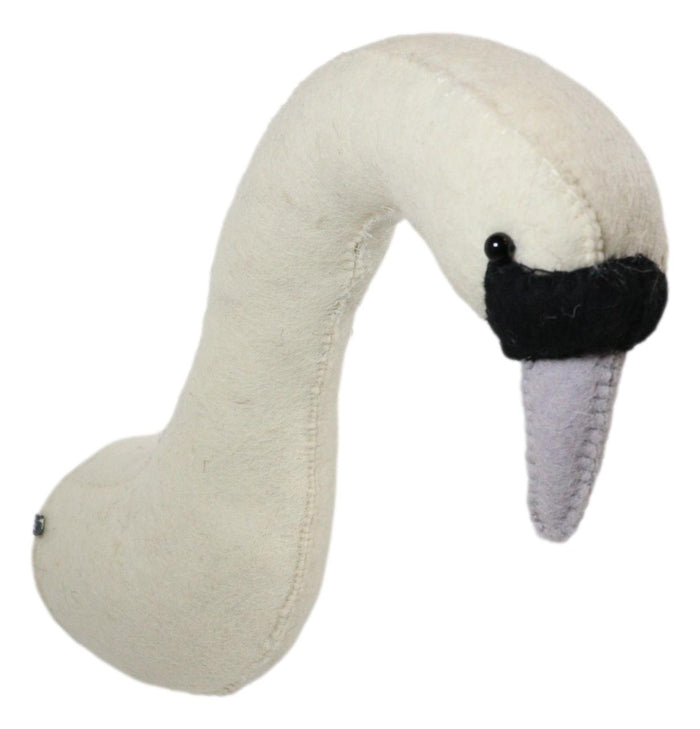 Ebros Gift Ebros Fiona Walker England Handmade Organic Mini White Swan Princess Head Wall Decor