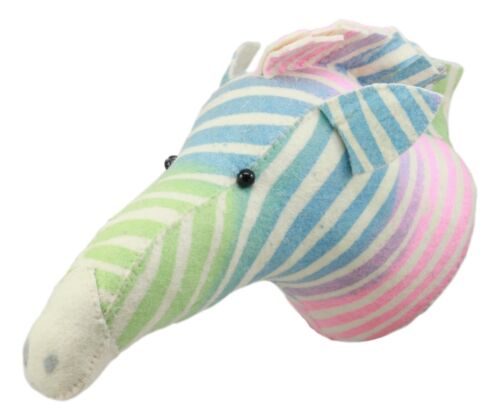 Ebros Gift Ebros Fiona Walker England Handmade Organic Semi Pastel Zebra Head Hanging Wall Decor