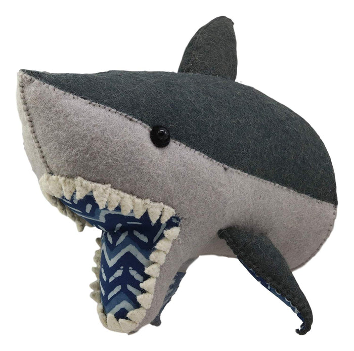 Ebros Gift Ebros Fiona Walker England Handmade Organic Shark Head Wall Decor 10.5"H