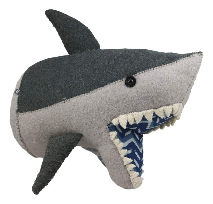 ebros gift Ebros Fiona Walker England Handmade Organic Shark Head Wall Decor 10.5"H