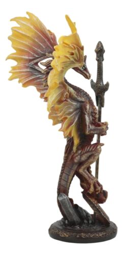 Ebros Gift Ebros Flame Blade Ruth Thompson Dragon Statue With Dragon Letter Opener 11.75"H