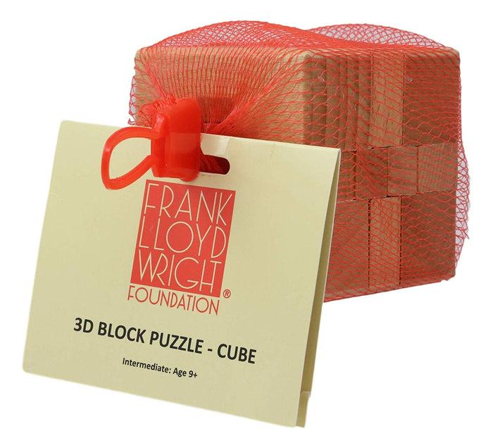 Ebros Gift Ebros FLW Rythm Mini Square Interlocking Textile Blocks 3D Puzzle 2.25" H