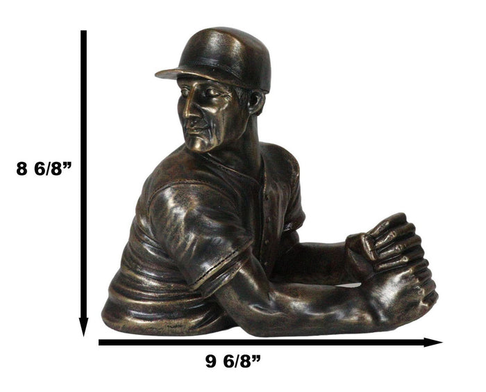 Ebros Gift Ebros Focus Home Run Batting Baseball Player Wine Holder Statue 9.5" Long