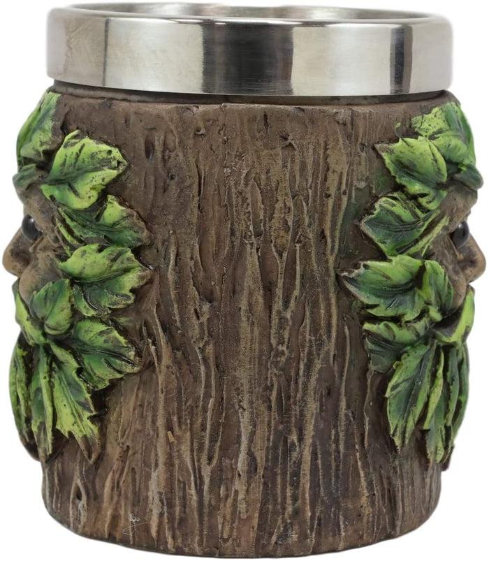 Ebros Gift Ebros Forest Chibi Greenman Drink Mug With Tree Bark Tankard Coffee Cup 16oz